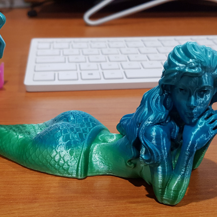 3D Print of Mermaid no supports! by Grandad