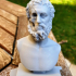 Bust of an unknown philosopher print image
