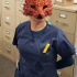 Poly Fox Mask print image