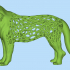 tiger with voronoi structure image