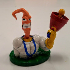 Picture of print of Earthworm Jim