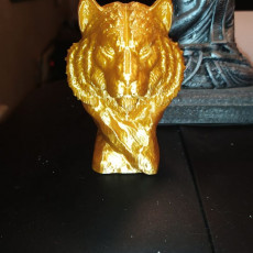 Picture of print of TIGER BUST SCULPTURE