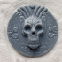 skull coin print image