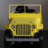 Jeep Willys - WWII Army Truck print image