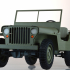 Jeep Willys - WWII Army Truck print image