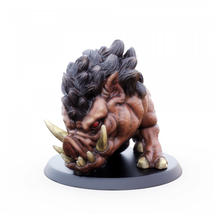 $3.99Giant Dire Boar Support Free Miniature