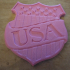 USA - Happy Birthday America coin / wall mount plague image