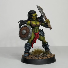 Picture of print of Orc Barbarian - C (Lady) Modular