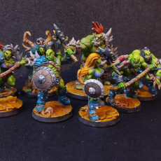 Picture of print of COMPLETE Orc Barbarians (Presupported)