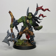 Picture of print of Throgar the Chainbreaker - Orc Barbarian Hero This print has been uploaded by Dan