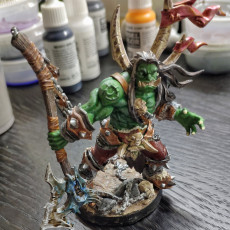 Picture of print of Throgar the Chainbreaker - Orc Barbarian Hero This print has been uploaded by Janglin Jack