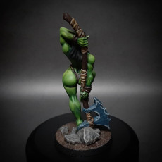 Picture of print of Yagraz - Orc Beauty (Fantasy Pin-Up) This print has been uploaded by Dylan Quinn