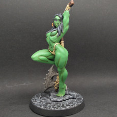 Picture of print of Yagraz - Orc Beauty (Fantasy Pin-Up) This print has been uploaded by Adam