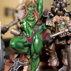 Picture of print of Yagraz - Orc Beauty (Fantasy Pin-Up) This print has been uploaded by Nathan