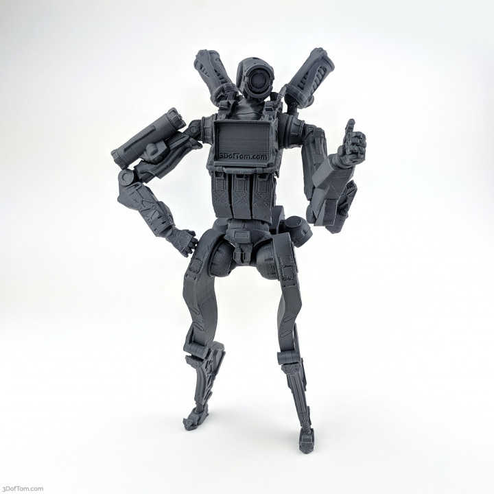 3d Printable Pathfinder From Apex Legends Articulated Action Figure By Tom Davis