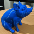 Piggy Sitting: Piggy Bank Version print image