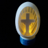 Easter Cross Egg For Electronic Tealights image