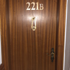 Picture of print of Sherlock's 221B Door Kit