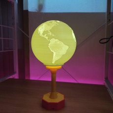 Picture of print of World Table Lamp