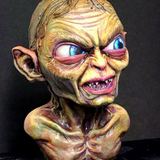 Picture of print of Golum bust, from Lord Of The Rings This print has been uploaded by Nate Mac