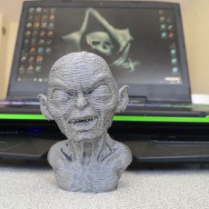Picture of print of Golum bust, from Lord Of The Rings This print has been uploaded by Tolgahan Ytr