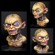 Picture of print of Golum bust, from Lord Of The Rings This print has been uploaded by Nate Mac