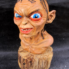 Picture of print of Golum bust, from Lord Of The Rings This print has been uploaded by Loic Riou