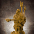 Dwarf "Bardzerker" - Dwarvern Bard with Flaming Bagpipes (32mm scale miniature) image