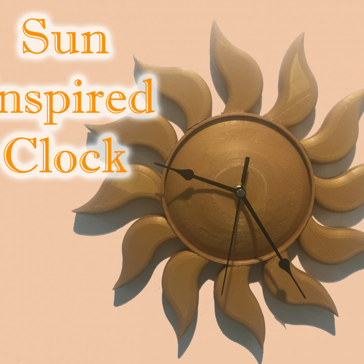 Sun Inspired Clock