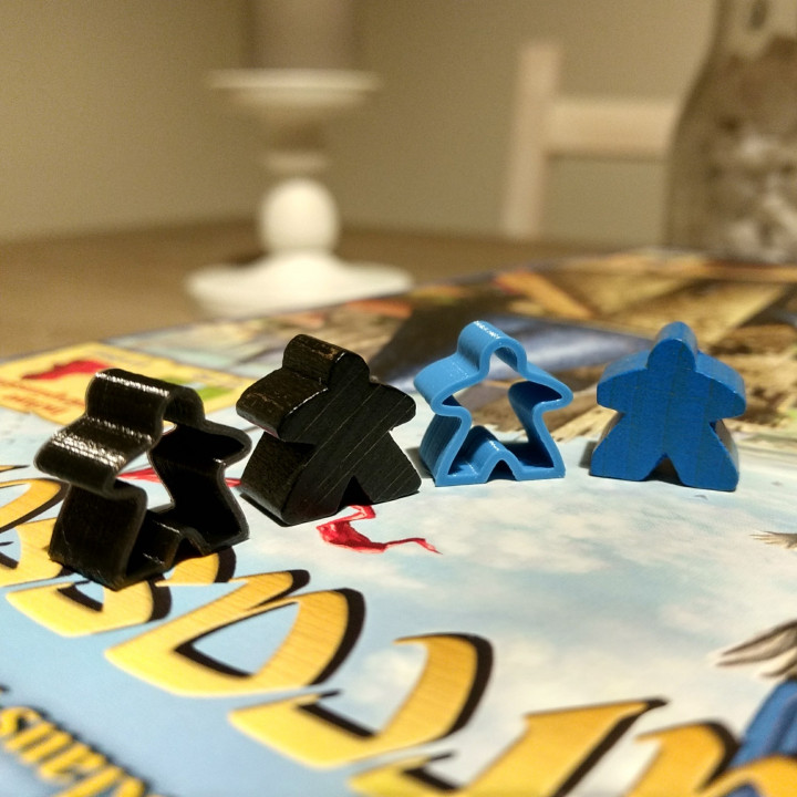 Carcassonne Meeples (normal, giant and Ghost/Phantom)