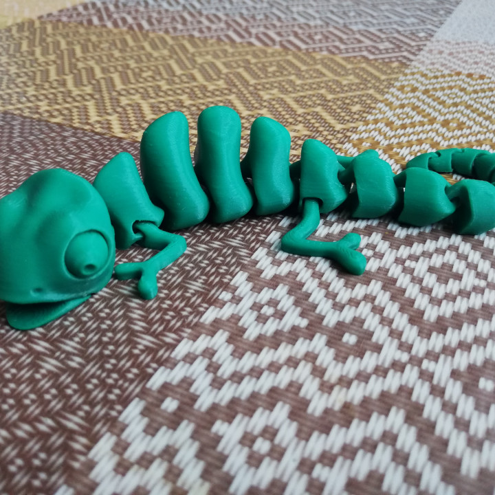 3D Print of Articulated Chameleon by Elektricit