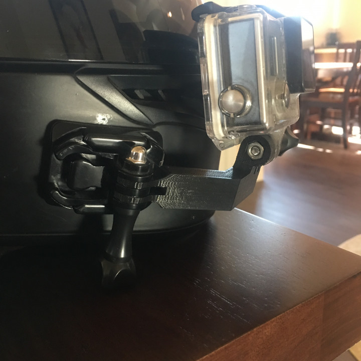 3d Printable Gopro Chin Mount By Brennen