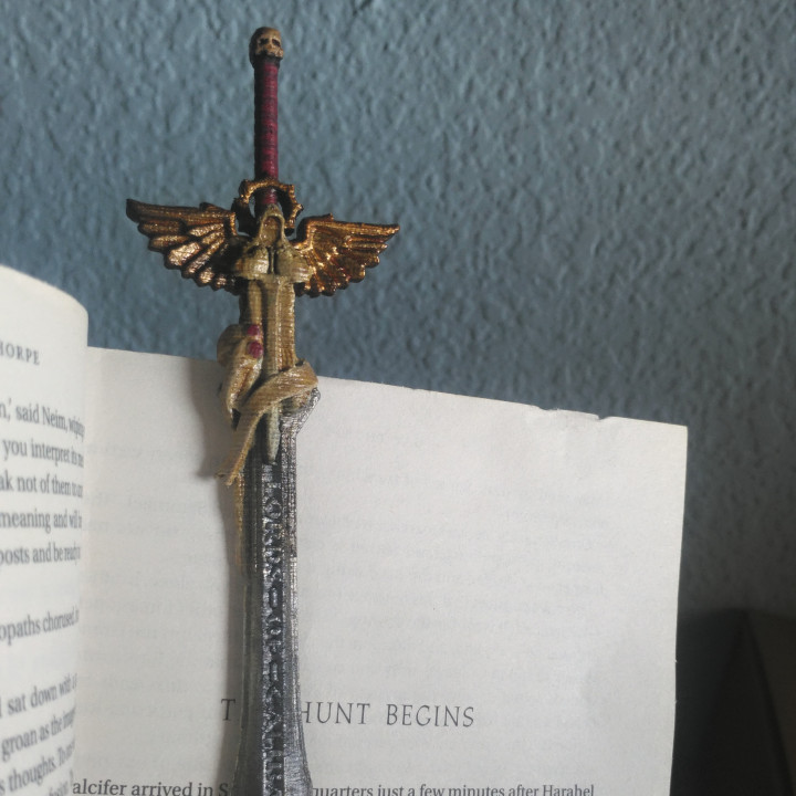 3D Printable Sword of Caliban (Bookmark) by enrique menendez romero