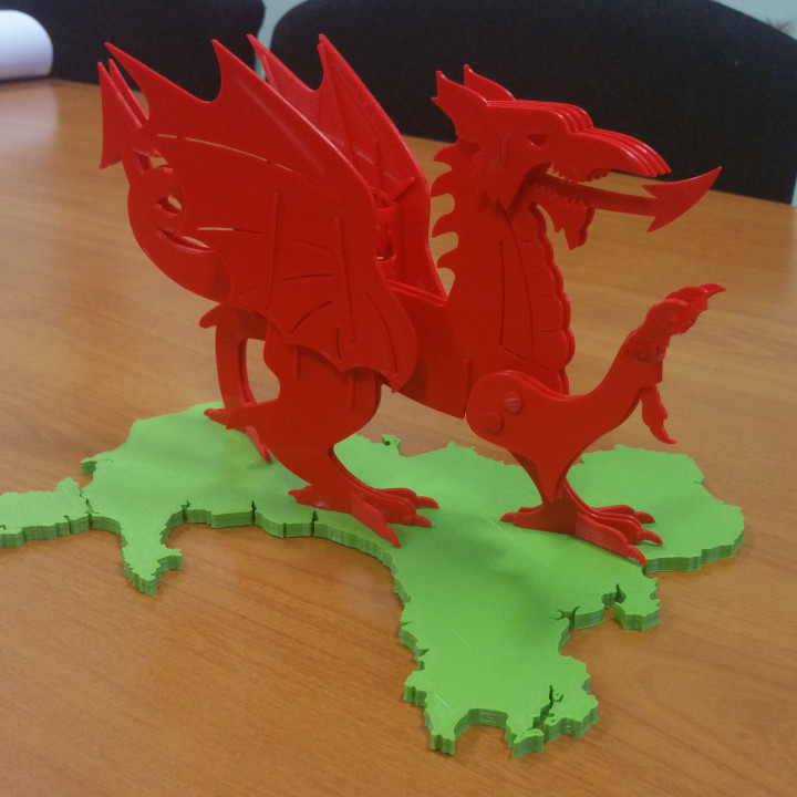 Welsh Dragon Statue - Scale Model