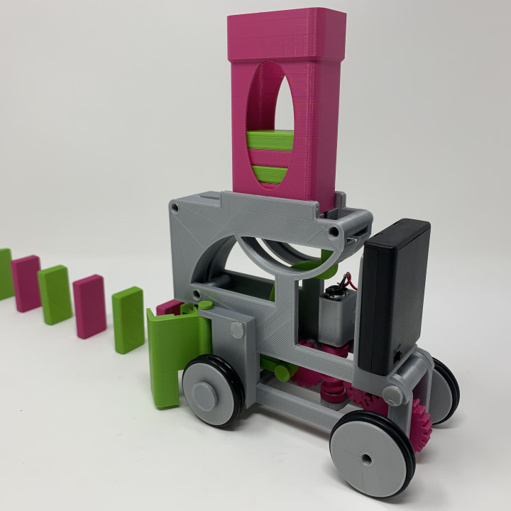 Pink and Green Domino Machine II