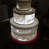 Christmas lithophane tier cake image