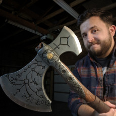 Picture of print of Kratos Axe God of War