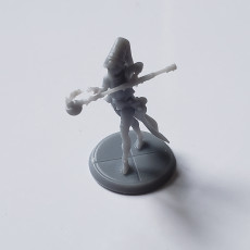 Picture of print of Human Female Wizard (32mm scale miniature) 这个打印已上传 Taylor Tarzwell