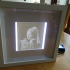 Lithophane with IKEA RIBBA frame and led lighting image