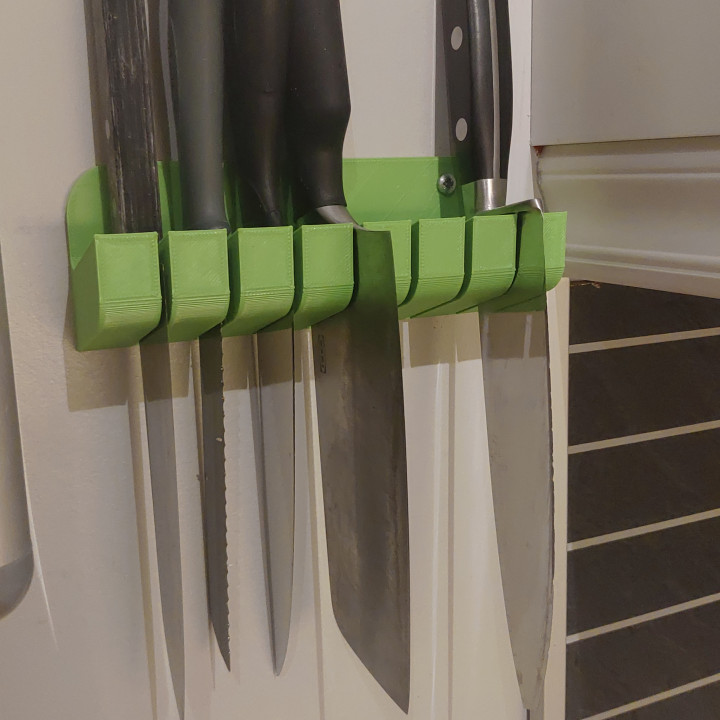 3D Printable kitchen knife holder by aleksander