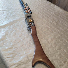 Large Star Wars Mandalorian Rifle 3D Printed KIT V2 W Dowels Screws 4 Strength 