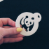 Panda Coffee Stencil image