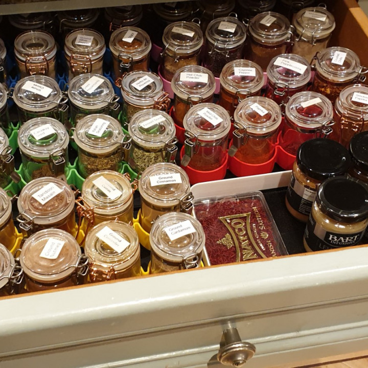 3D Printable Spice Drawer Organizer by Spoon Unit
