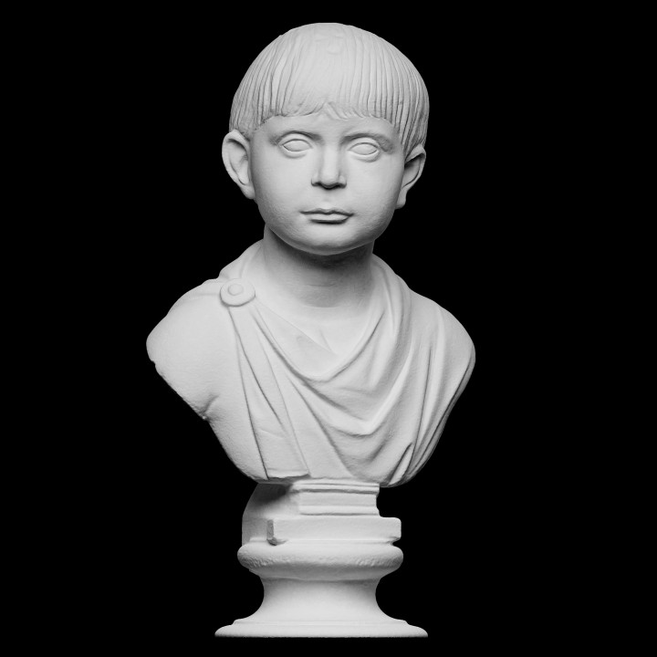 3D Printable Boy with field army cap by SMK - Statens Museum for Kunst