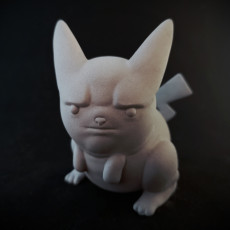 Picture of print of One Pissed Off Pikachu, miniature pokemon meme