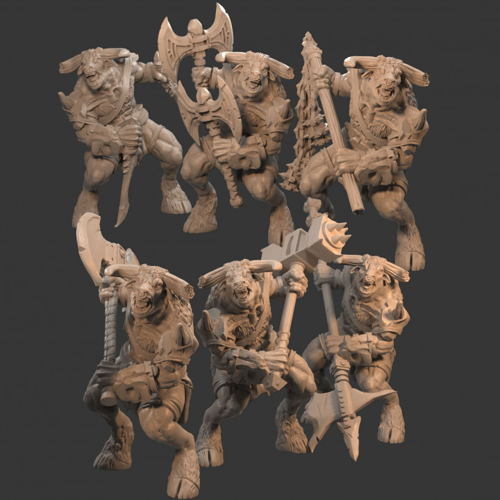 $4.00Minotaur With Different Weapons