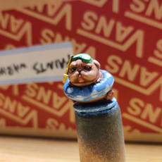 Picture of print of Snorkel Pug miniature - Pre-Supported