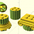 Ancient Greek ionic columns as Lego bricks image