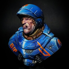 Picture of print of "Sarge" bust