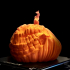 Evil Grinning Pumpkin Head print image